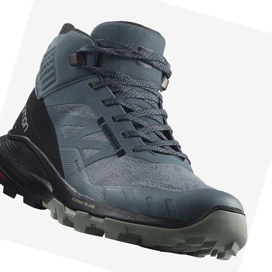 Tenis Senderismo Salomon WoOUTPULSE MID GORE-TEX Mujer Plateados | MX 2787AHK